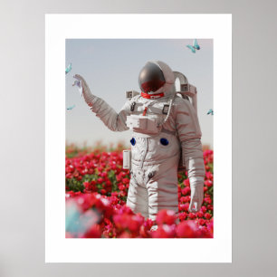 Affiche Blossom & Astronaut