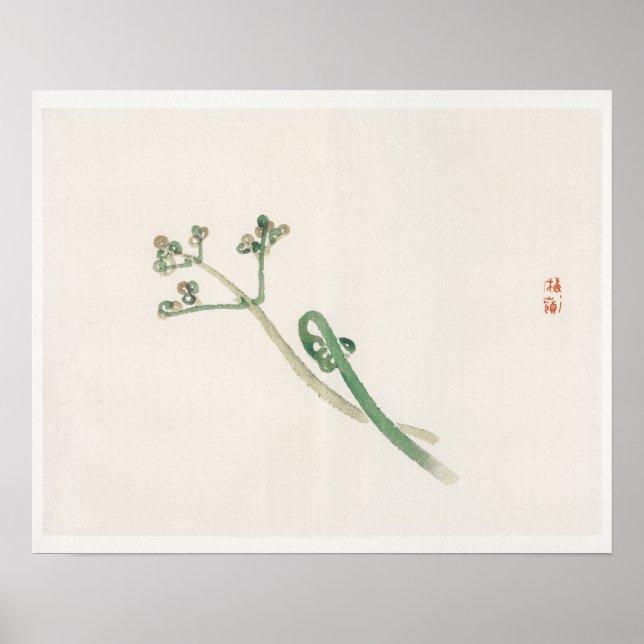Affiche Blossom de Kōno Bairei (1844-1895) (Devant)