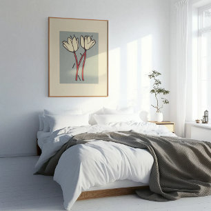 Affiche Blossom Duo : Une élégance simple en fleur