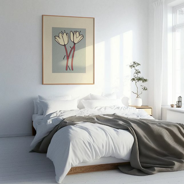 Affiche Blossom Duo : Une élégance simple en fleur (Créateur téléchargé)