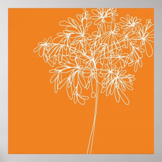 Affiche Blossom Pop Orange (Devant)
