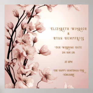 Affiche Blossoms of Love" Collection Faire-part de mariage
