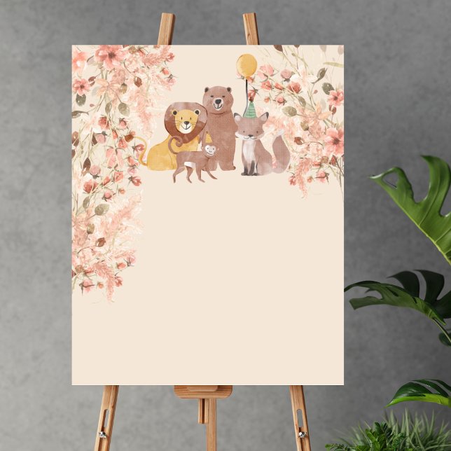 Affiche Blu Créez Votre Propre Boho Safari Pampas Grass (Créateur téléchargé)