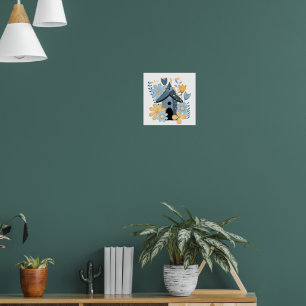 Affiche Blue Bird House