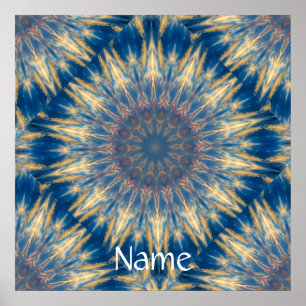 Affiche Blue Chakra Kaleidoscope Thunder_Cove