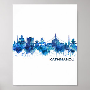 Affiche Blue de Katmandou