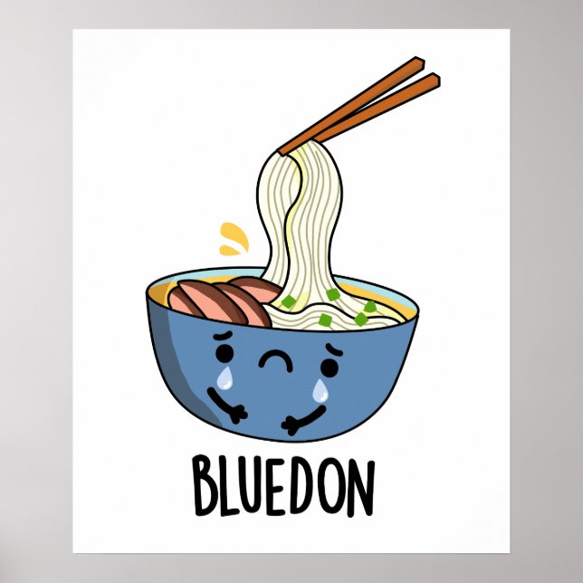 Affiche Blue-don Funny Udon Pun (Devant)