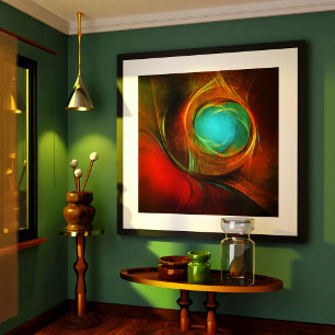 Affiche Blue Eye Moderne Abstrait Art Cool Motif #16