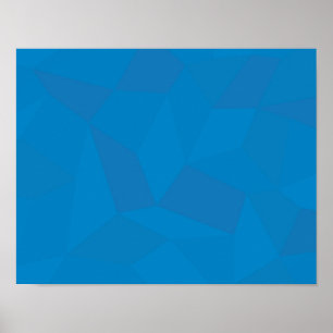 Affiche Blue, geometric, cool, unique, trendy illustration