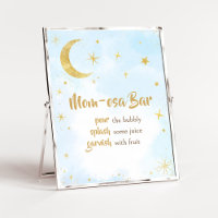 Blue Gold sur le Baby shower Lune Maman Osa Bar