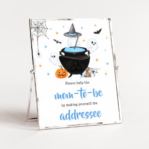 Affiche Blue Halloween Baby est Brassant Enveloppe Station