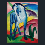 Affiche Blue Horse I par Franz Marc<br><div class="desc">Blue Horse I de Franz Marc. Visitez mon magasin pour un design plus intéressant et plus de choix de couleurs => zazzle.com/colorfulworld*</div>