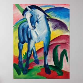 Affiche Blue Horse I par Franz Marc