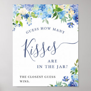Affiche Blue Hydrangea Devine Combien de Fêtes des mariées
