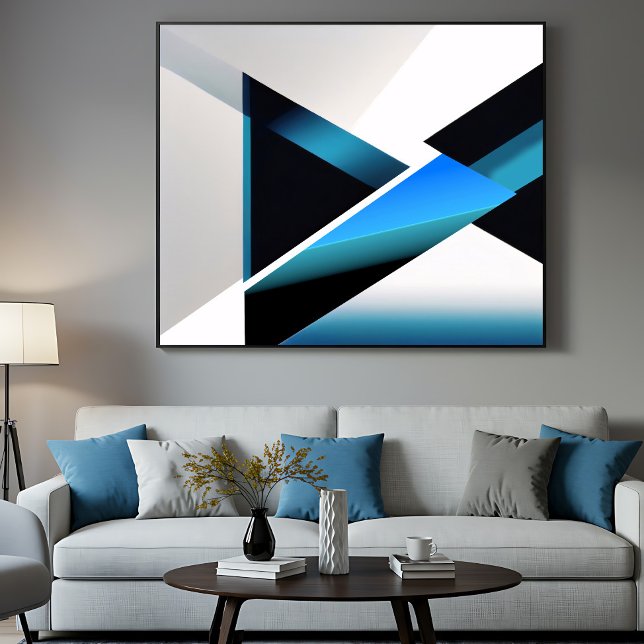 Affiche Blue Intersection (Créateur téléchargé)