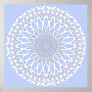 Affiche Blue Juniper Berry Tristyns Mandala