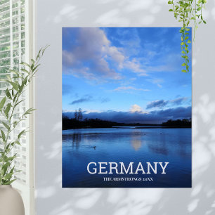 Affiche Blue Lake Allemagne Photo de voyage