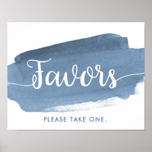 Affiche Blue Lake Water Streak   Faveurs   MARIAGE