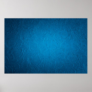 Affiche Blue leather texture