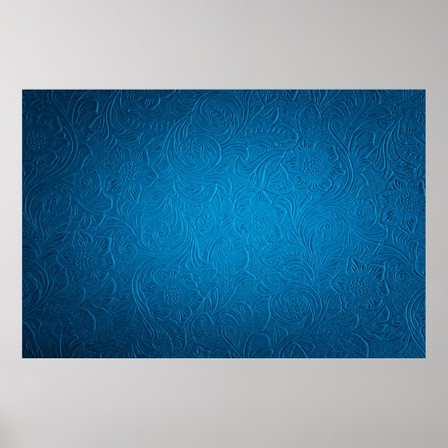 Affiche Blue leather texture (Devant)