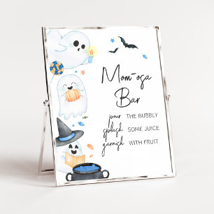 Affiche Blue Little Boo Halloween Maman Osa Bar