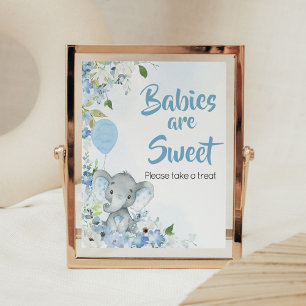 Affiche Blue Little Peanut Elephant Baby sont doux