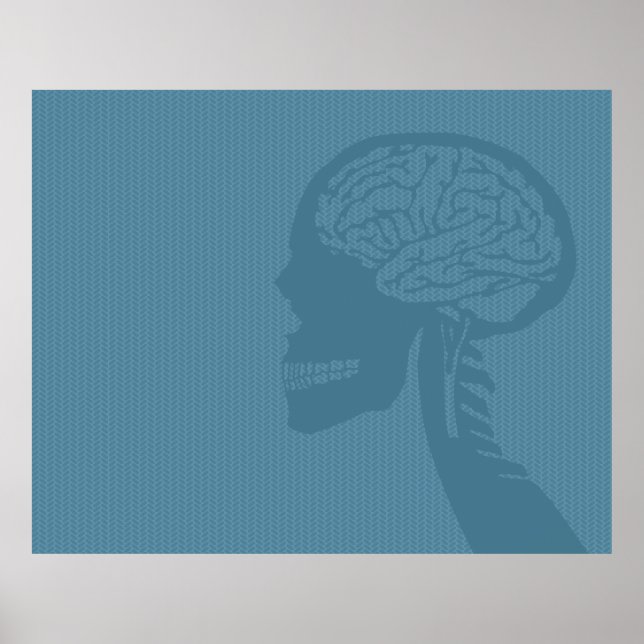 Affiche blue logicskull (Devant)