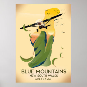 Affiche Blue Mountains Nouvelle-Galles du Sud Australie