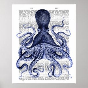 Affiche Blue Octopus