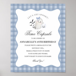 Affiche Blue Pastel Little Boo Ghost Time Capsule Jeu