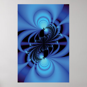 Affiche Blue Peace Fractal