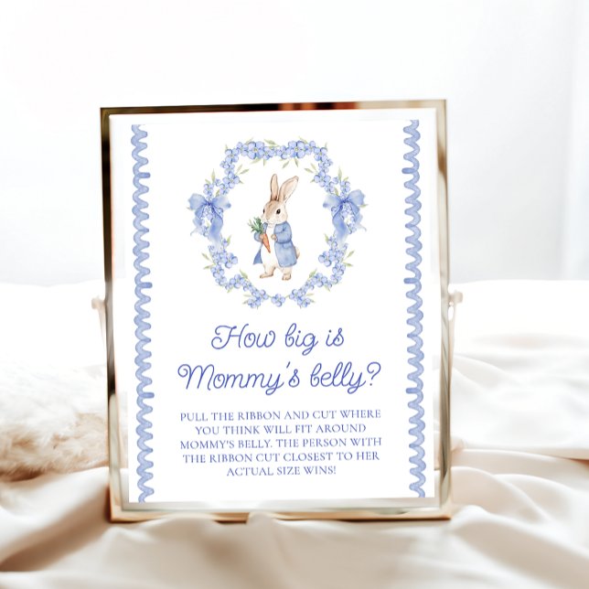 Affiche Blue Peter Rabbit Quelle taille a le ventre de mam (Créateur téléchargé)