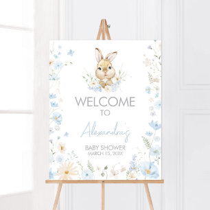 Affiche Blue Rabbit Assez Baby shower Accueil