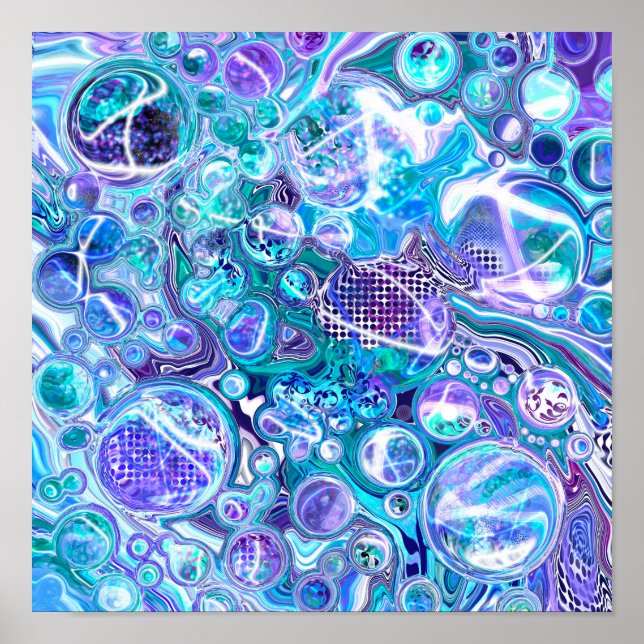 Affiche Blue Rhapsody | Art Abstrait (Devant)