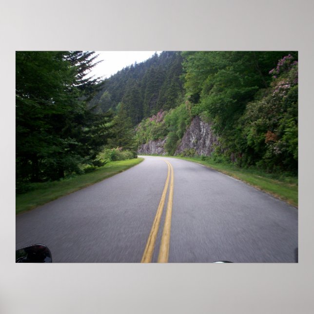 Affiche Blue Ridge Motorcycle Ride 8 (Devant)