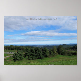 Affiche Blue Ridge Mountains en Virginie