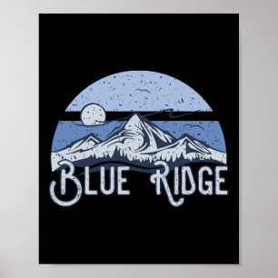 Affiche Blue Ridge pour les randonneurs et les amateurs du
