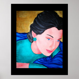 Affiche blue shawl