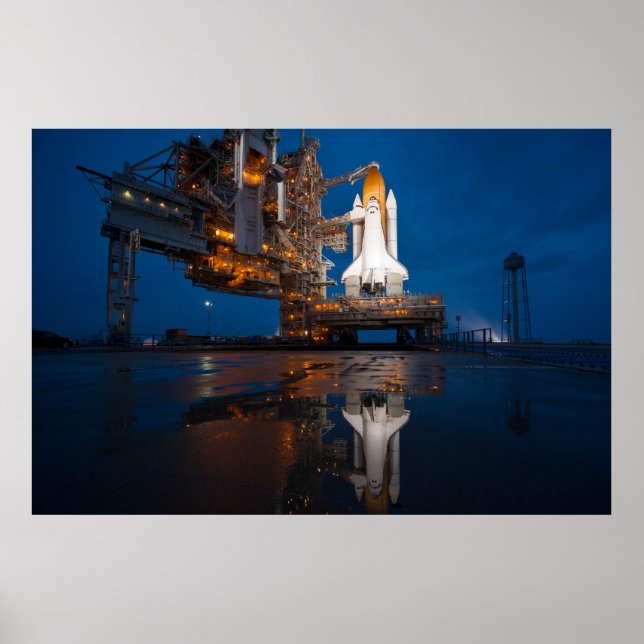 Affiche Blue Sky for Space Shuttle Atlantis Launch (Devant)