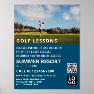 Affiche Blue Sky, GoIf Leçon de publicité