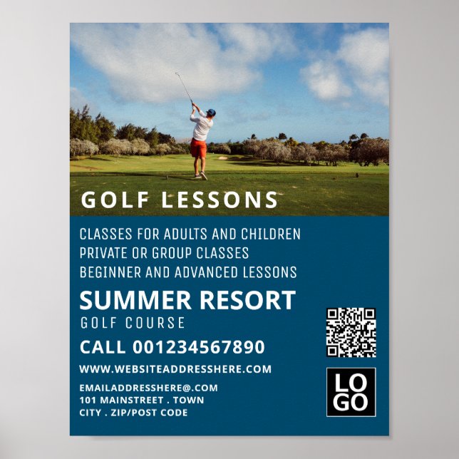 Affiche Blue Sky, GoIf Leçon de publicité (Devant)