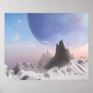 Affiche Blue Snow (20 x 16)