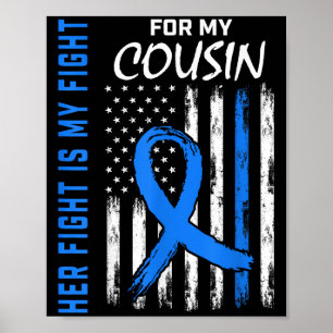 Affiche Blue Son combat est ma lutte contre le diabète