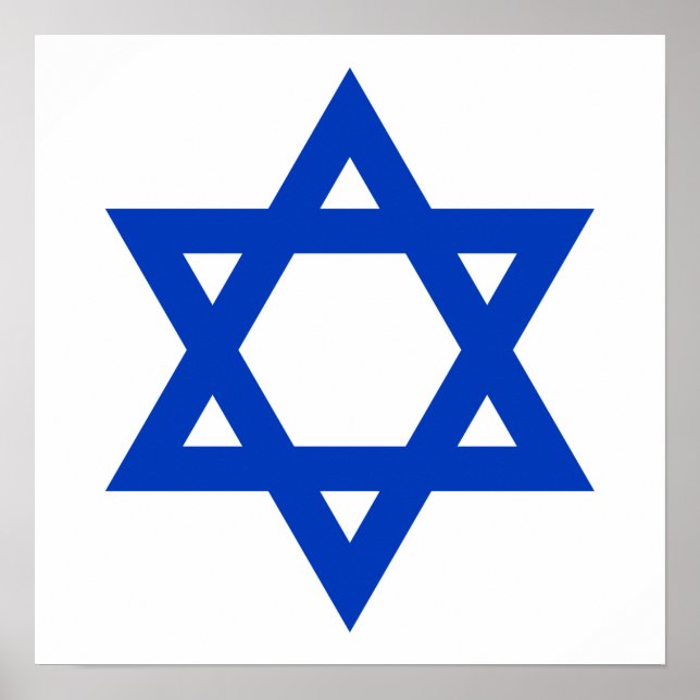 Affiche Blue Star of David (Devant)