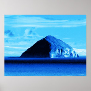 Affiche Blue Views Ailsa Craig Firth of Clyde Scotland
