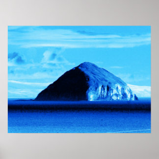 Affiche Blue Views Ailsa Craig Firth of Clyde Scotland