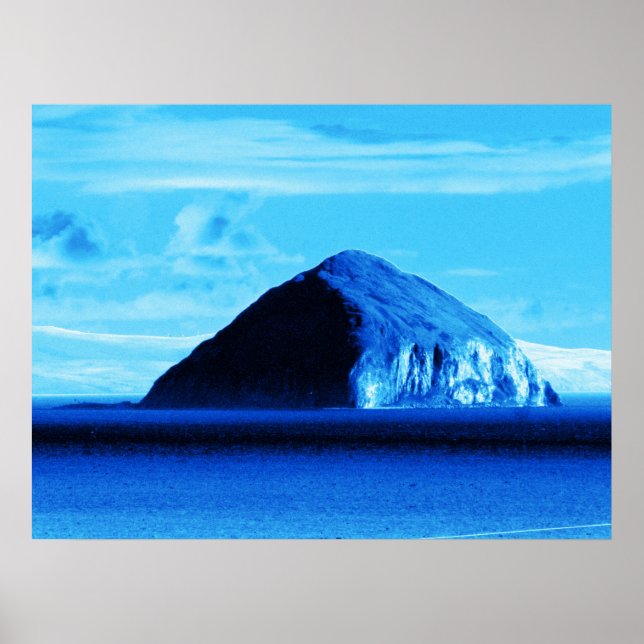 Affiche Blue Views Ailsa Craig Firth of Clyde Scotland (Devant)