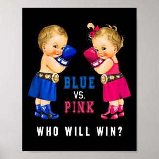 Affiche Blue Vs Pink Boxing Babies Genre Reveal Party S