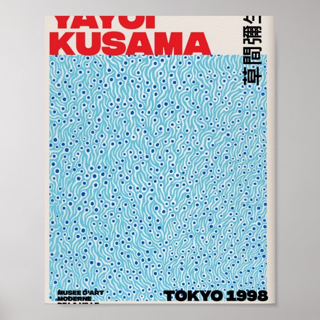 Affiche Blue Yayoi Kusama (Devant)