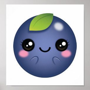 Affiche Blueberry de Kawaii